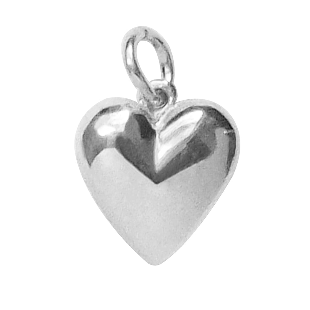 Heart Sterling Silver Solid Polished Pendant