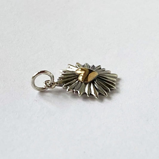heart with rays charm
