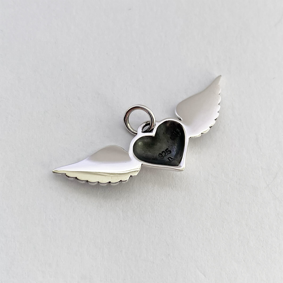 heart with wings charm