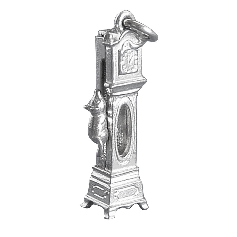 Grandfather Clock Charm with Moving Mouse Charmarama