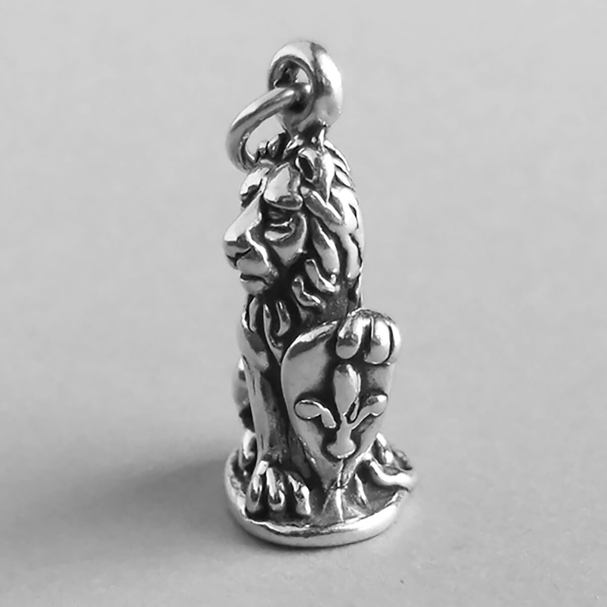 marzocco lion sterling silver statue charm