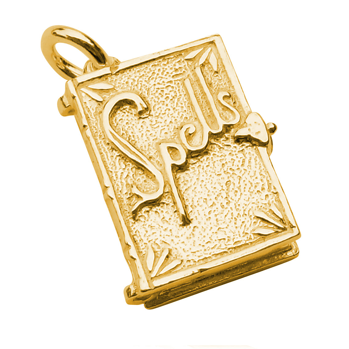 Opening Spell Book Charm Sterling Silver or Gold – Charmarama