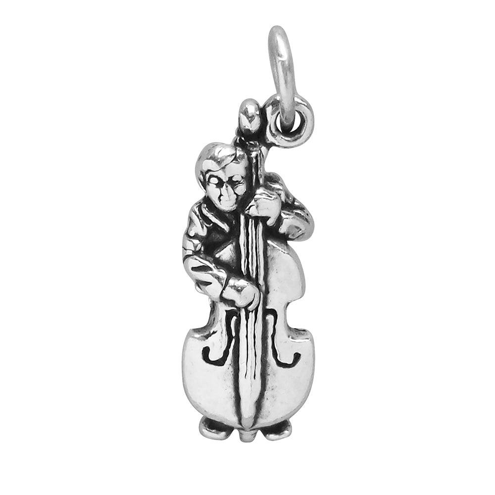 man playing double bass charm