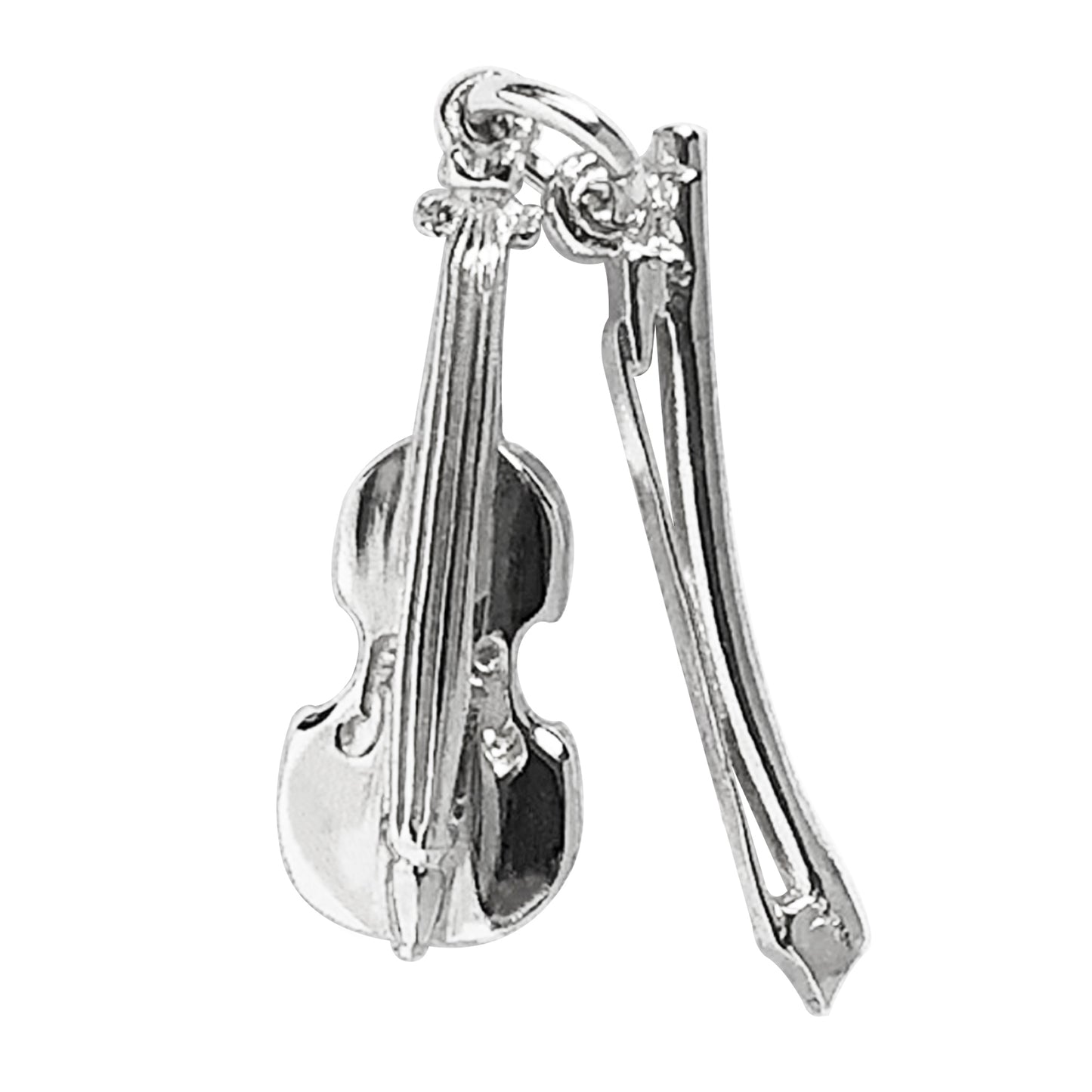 violin and bow charm