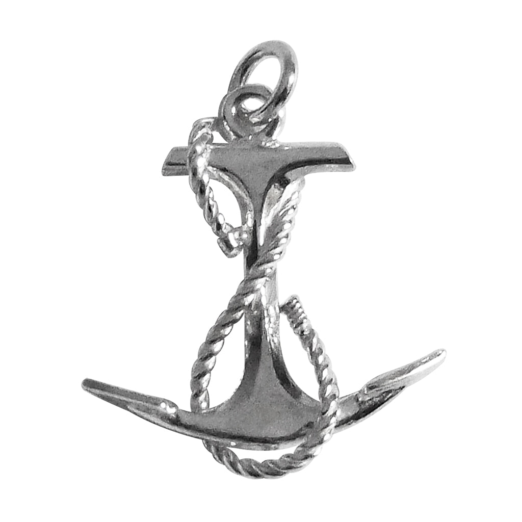 anchor and rope charm — large