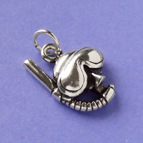 Sterling Silver Diving Mask and Snorkel Charm