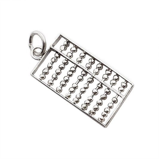 Abacus charm sterling silver moveable pendant from Charmarama Charms