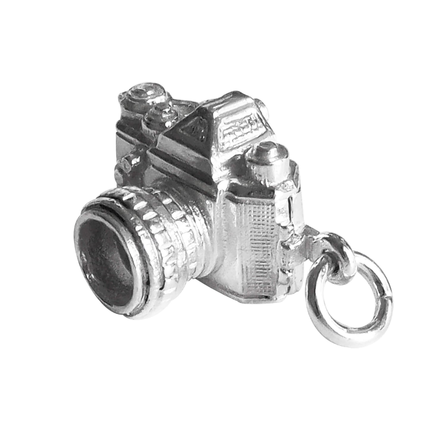 camera charm sterling silver