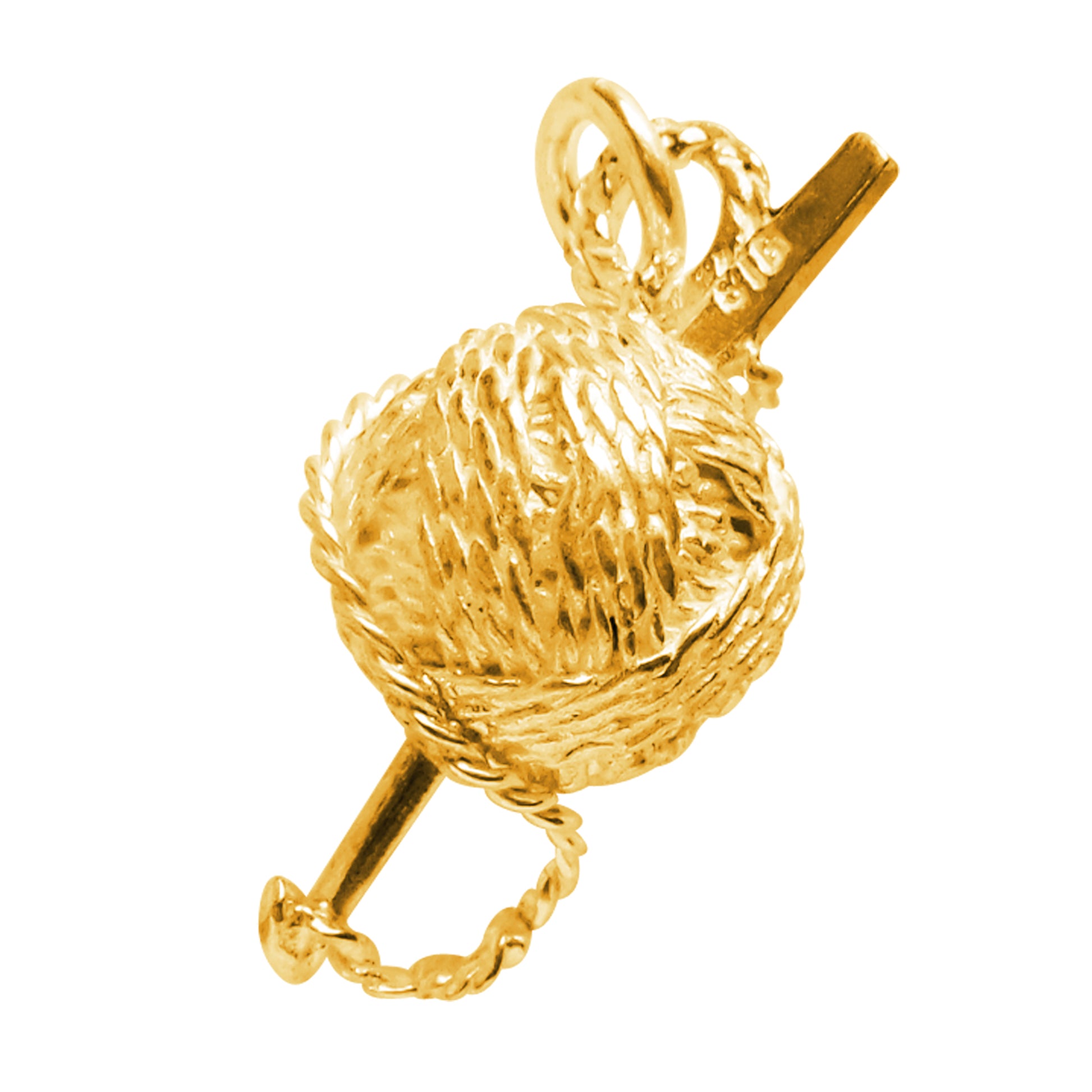 Crochet Charm  925 Sterling Silver or Gold Pendant – Charmarama
