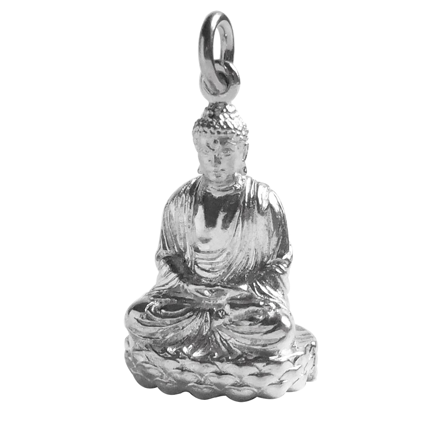 buddha charm large / sterling silver