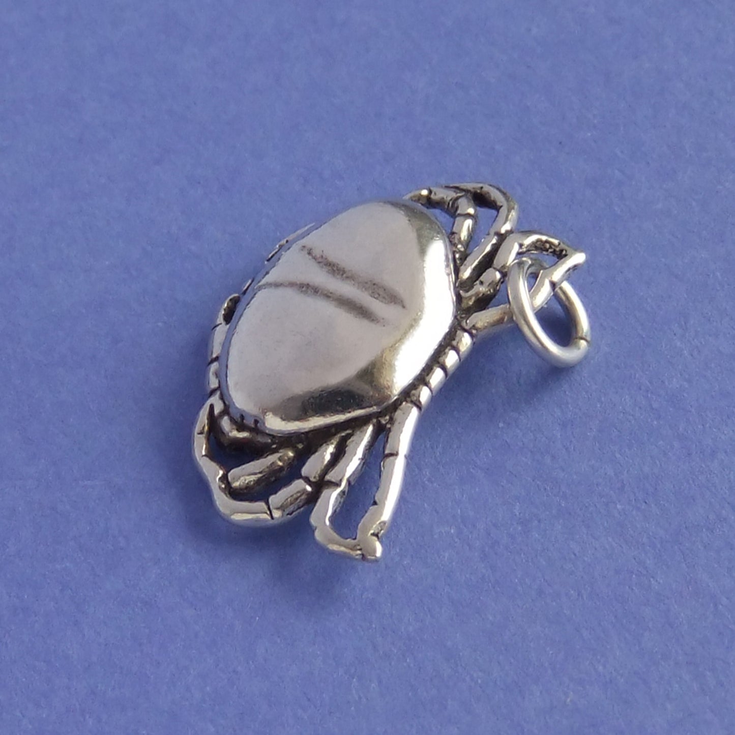 Crab Charm Sterling Silver Zodiac Pendant