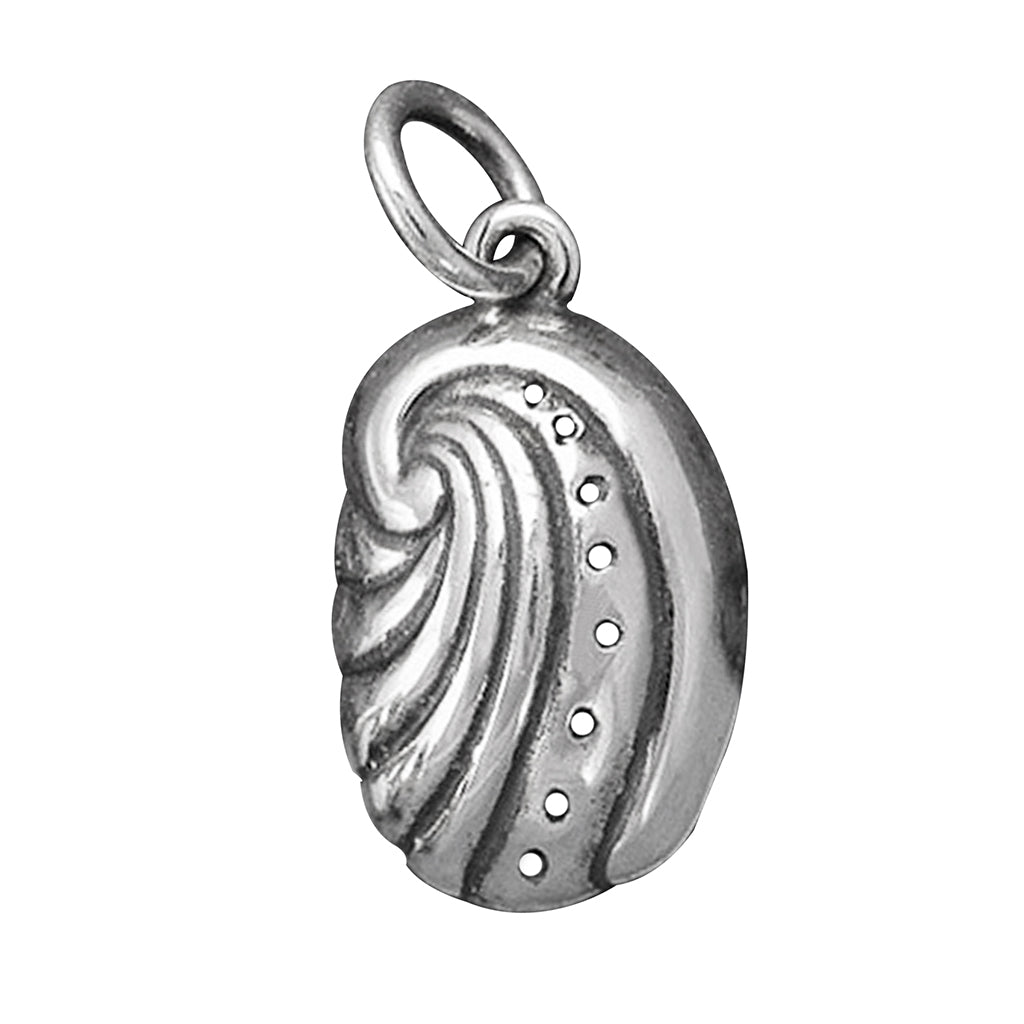 Sterling silver abalone shell charm