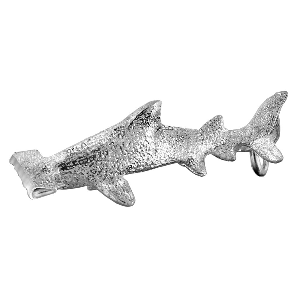 Hammerhead Shark charm sterling silver or gold pendant