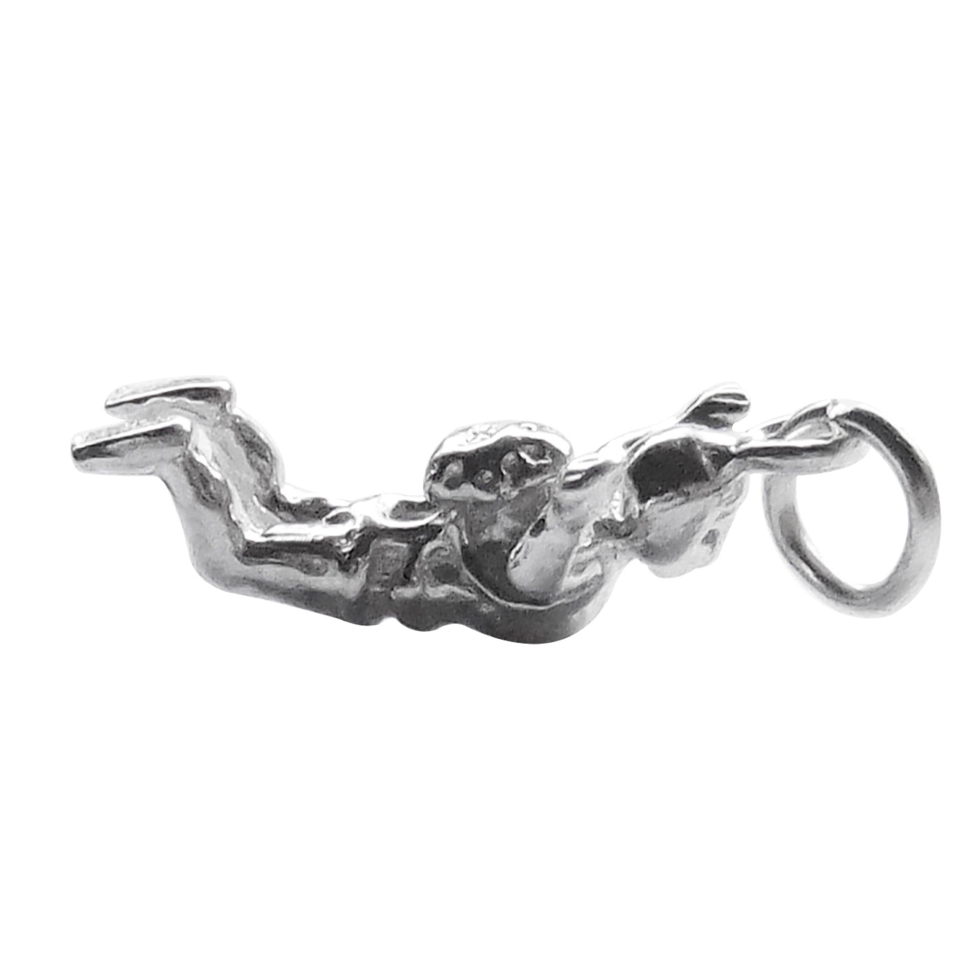 Sterling Silver Skydiver Charm