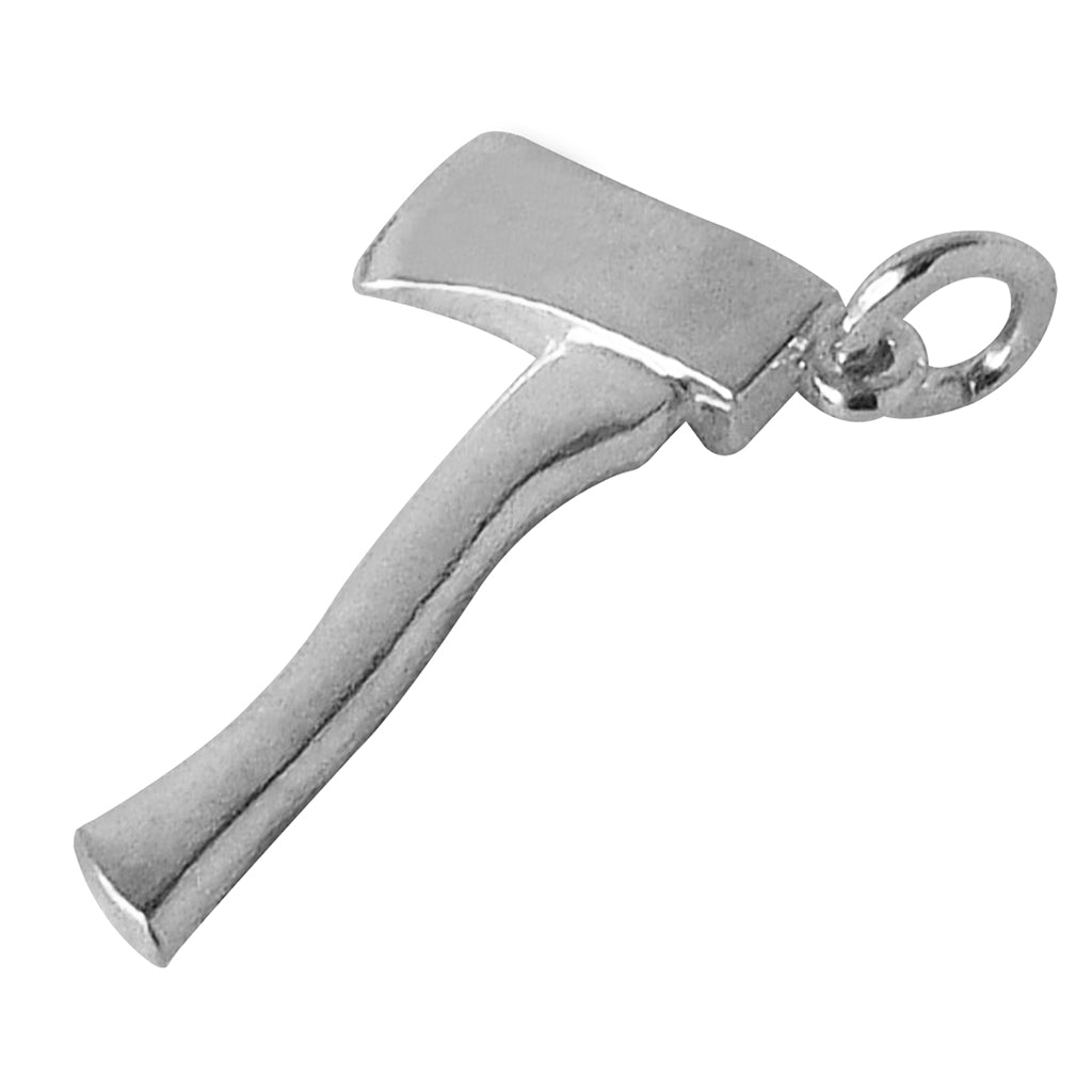 Axe charm sterling silver tool pendant