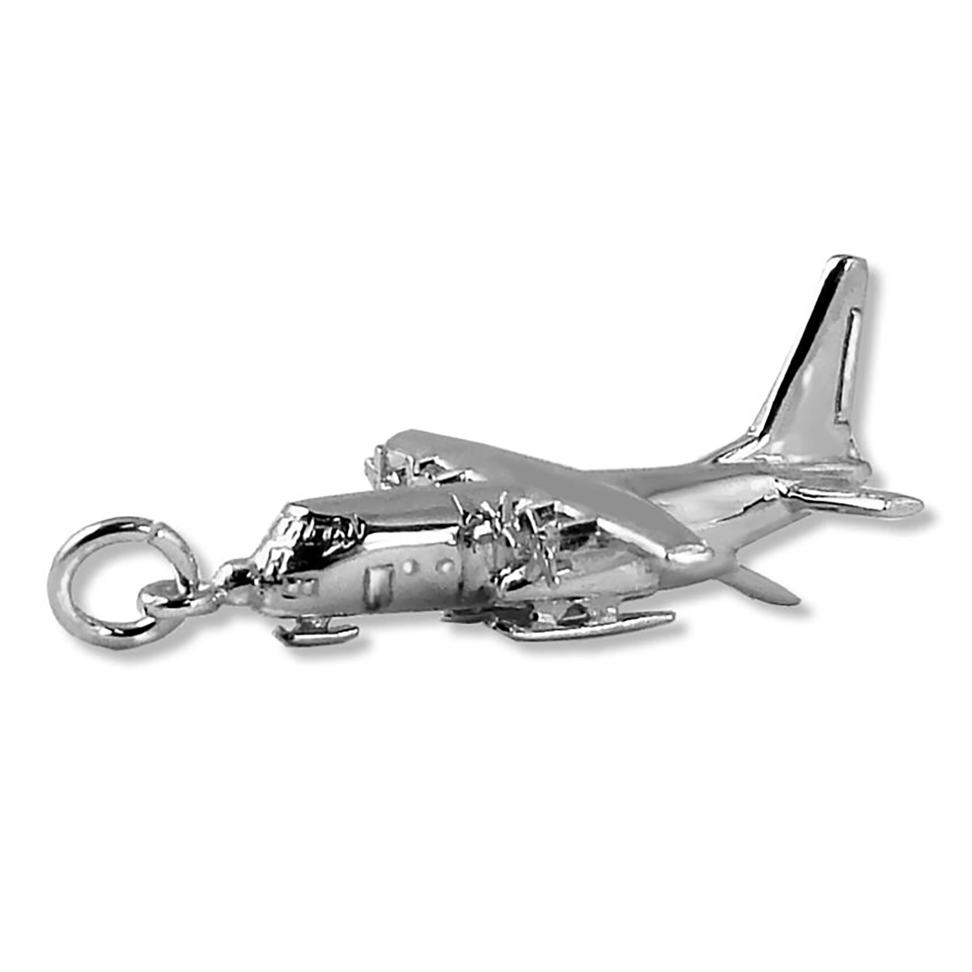 Hercules Military Aircraft Charm Sterling Silver or Gold Pendant