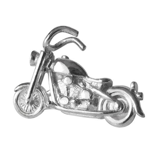 Motorcycle Charm Sterling Silver Pendant