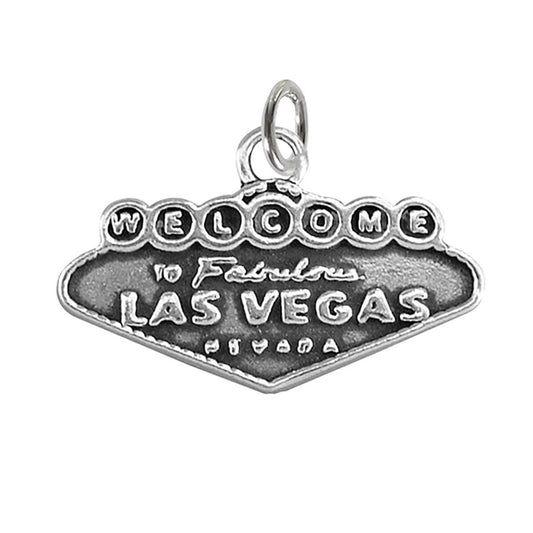 Sterling Silver Las Vegas Sign Charm