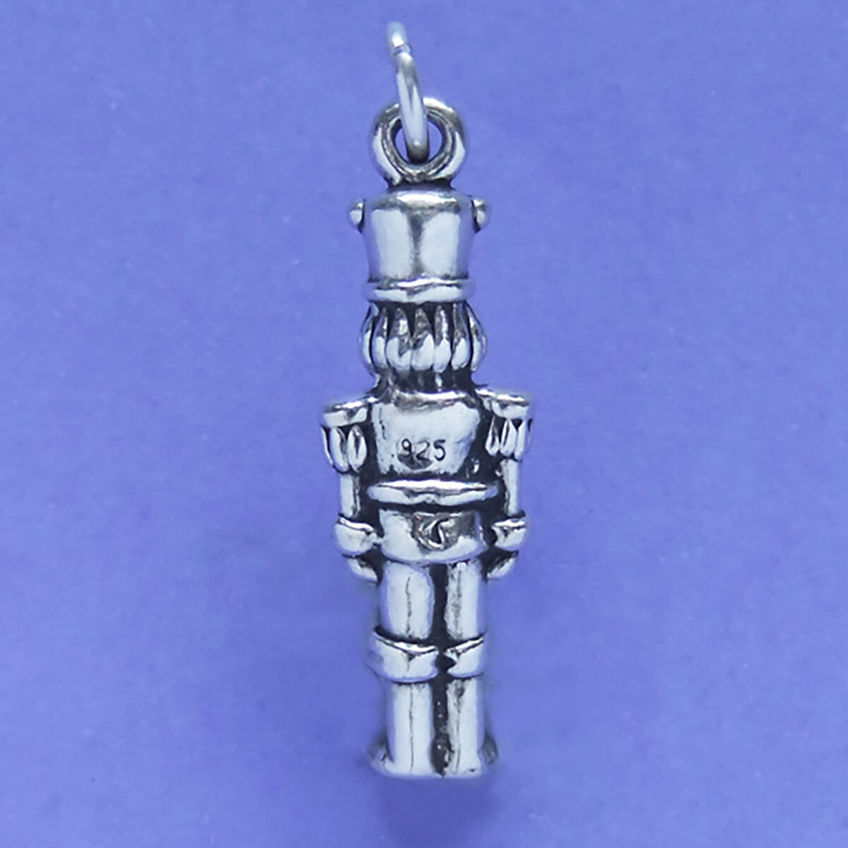 Nutcracker Toy Soldier Charm Sterling Silver Christmas Pendant