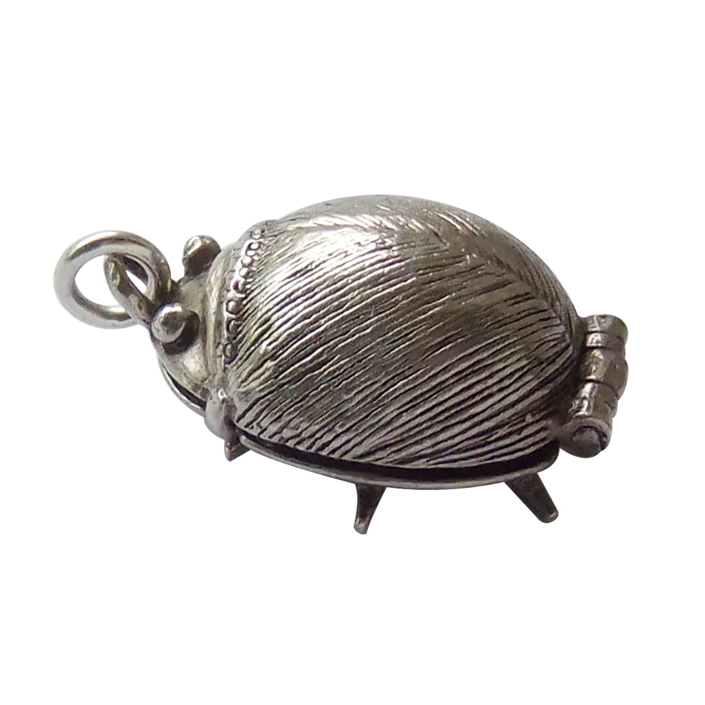 Vintage Silver Beatles Fab Four Opening Beetle Charm