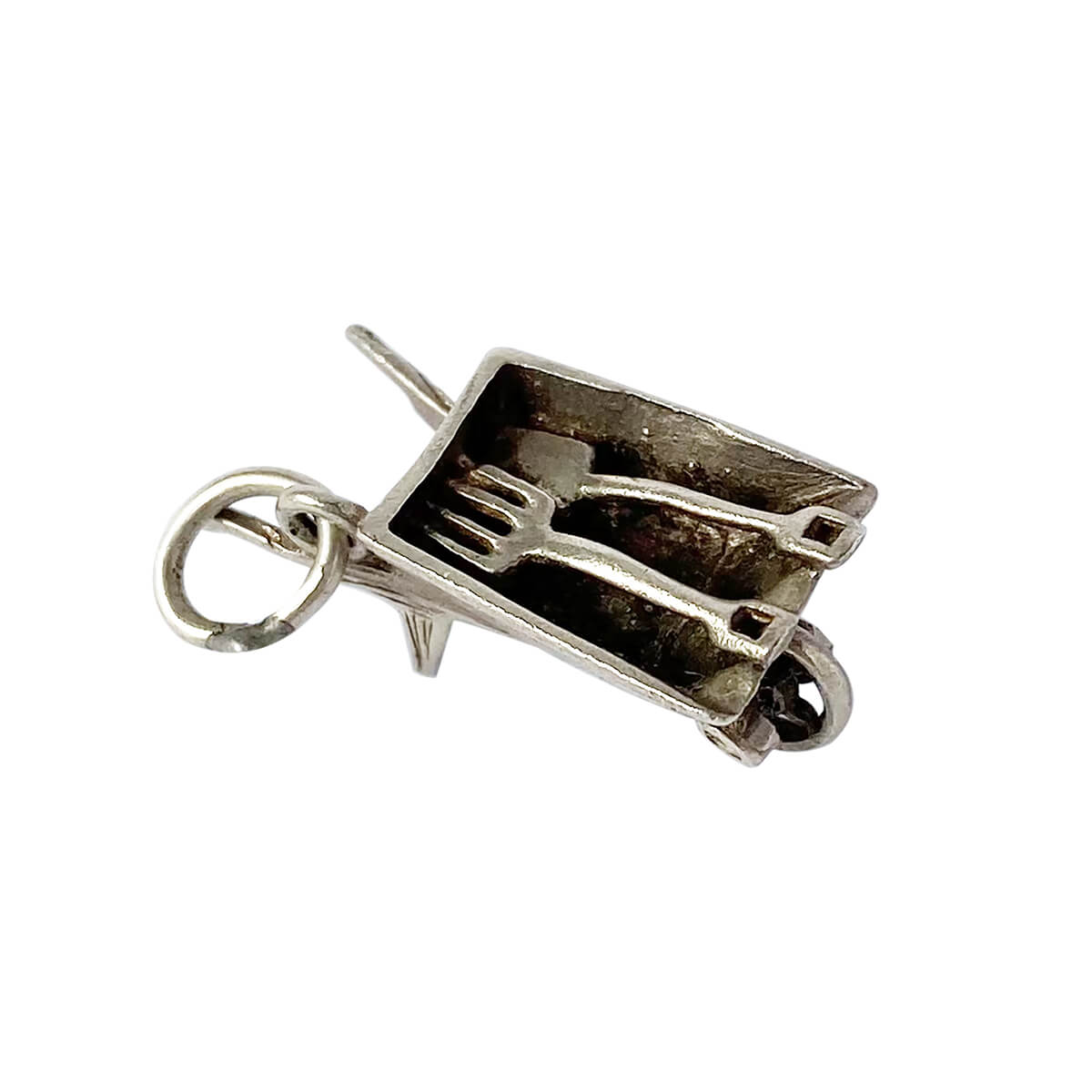 Sterling silver gardening vintage charm from Charmarama