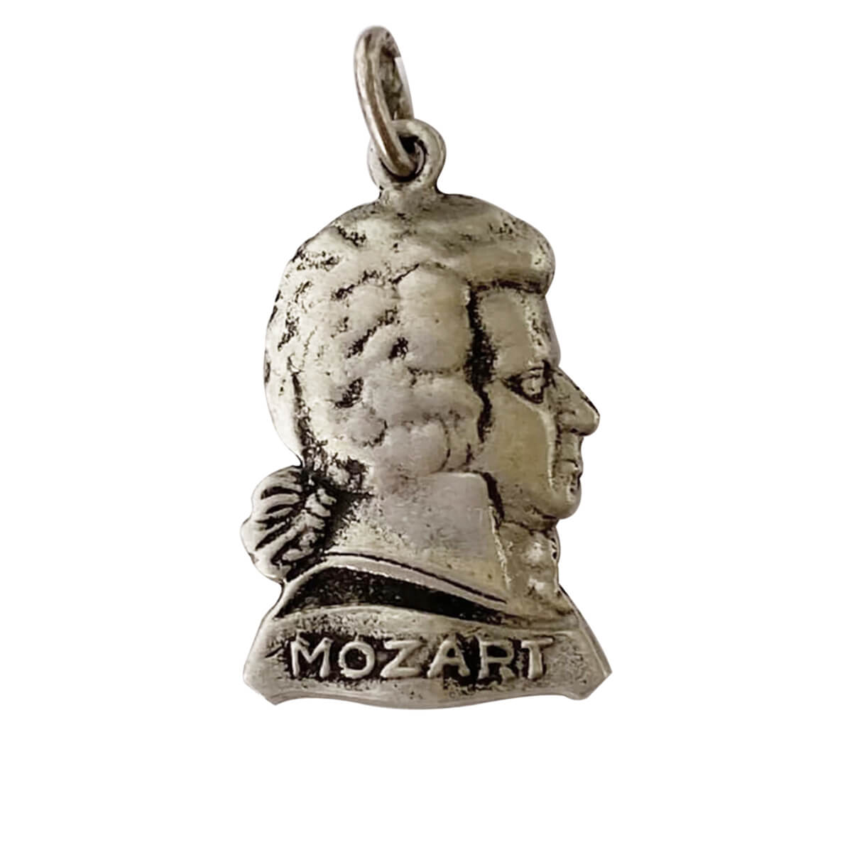 Vintage Wolfgang Amadeus Mozart charm 800 silver Austrian pendant from Charmarama