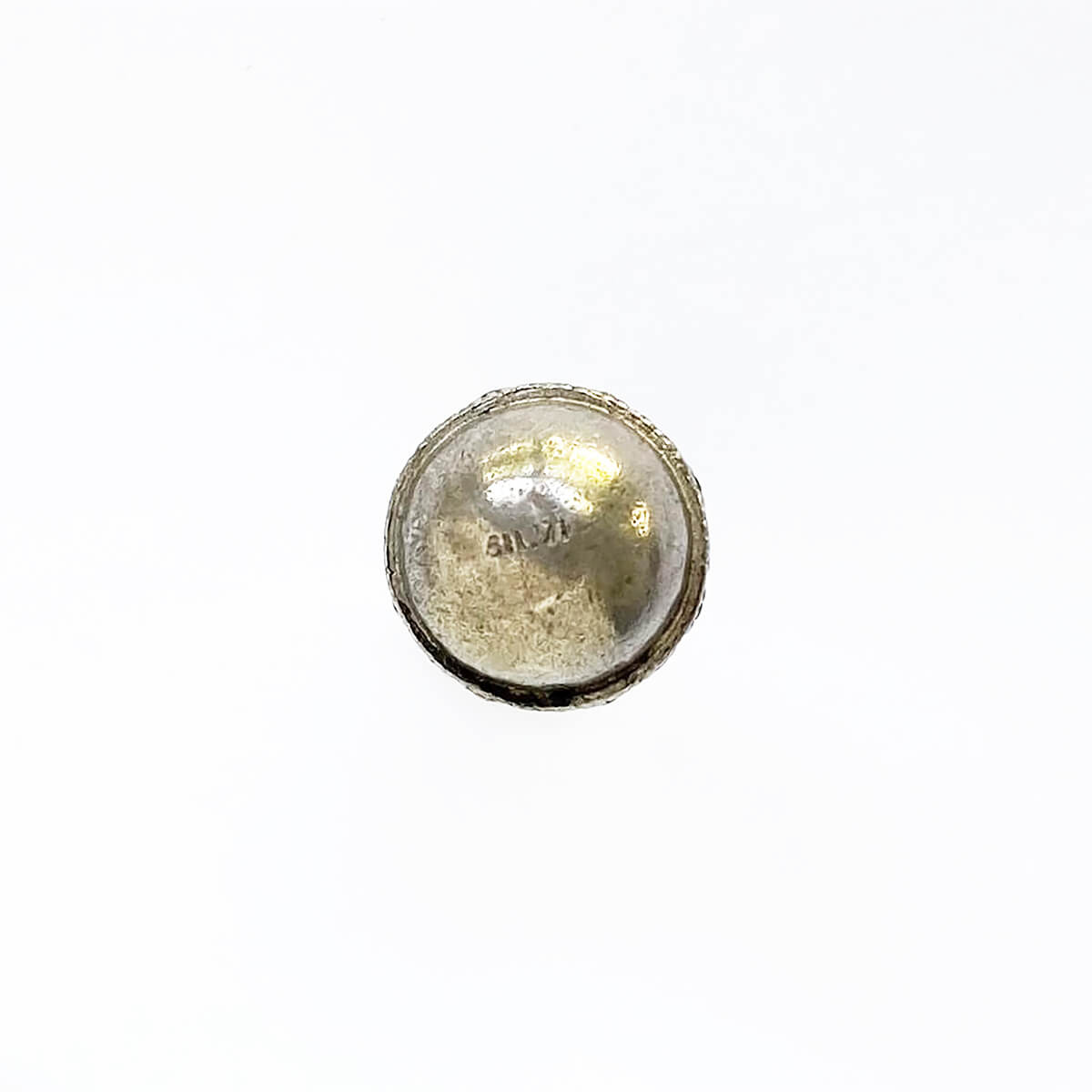 Vintage silver cross-bearing orb charm royal pendant from Charmarama Charms