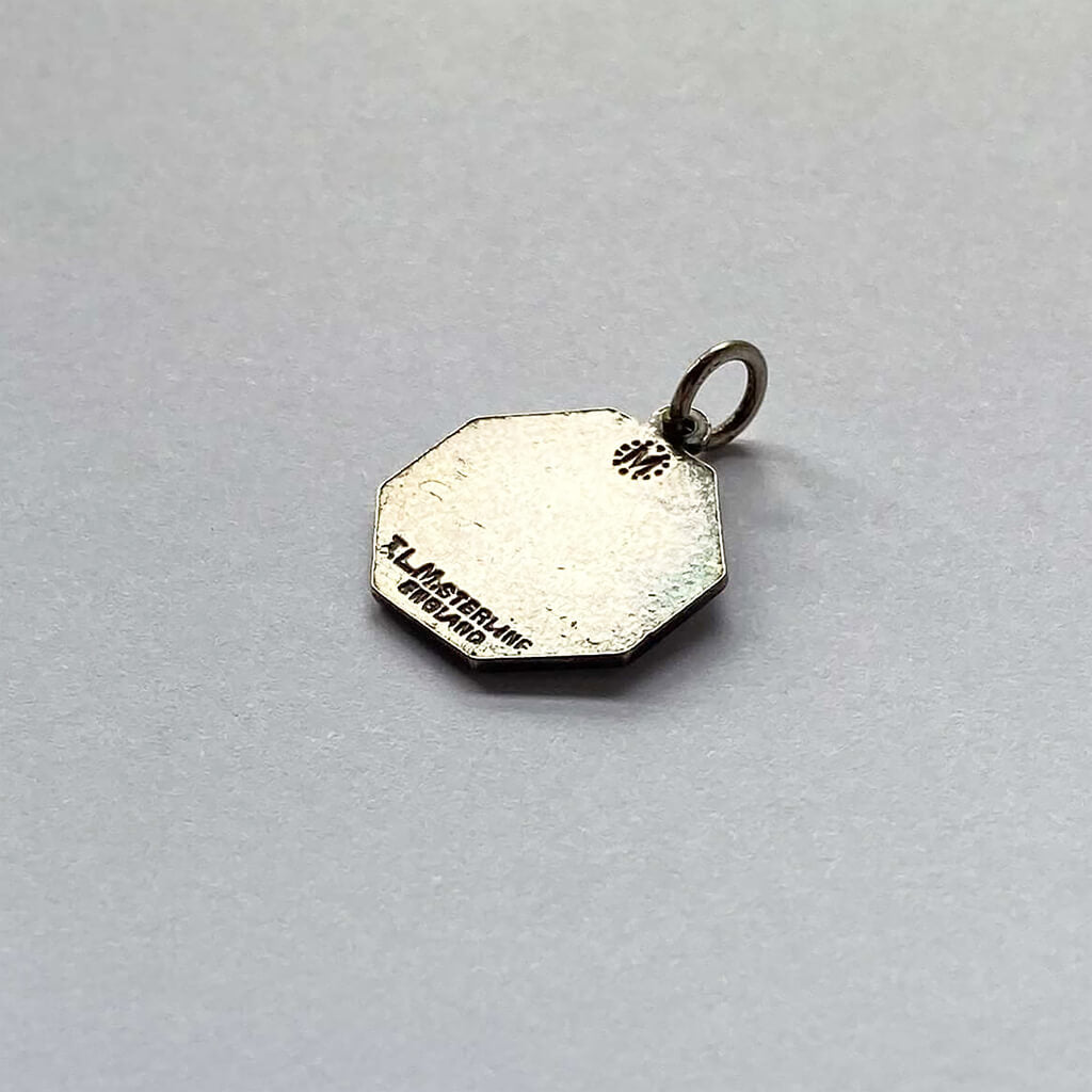 TLM flower of the month charm snowdrop January sterling silver and enamel from Charmarama