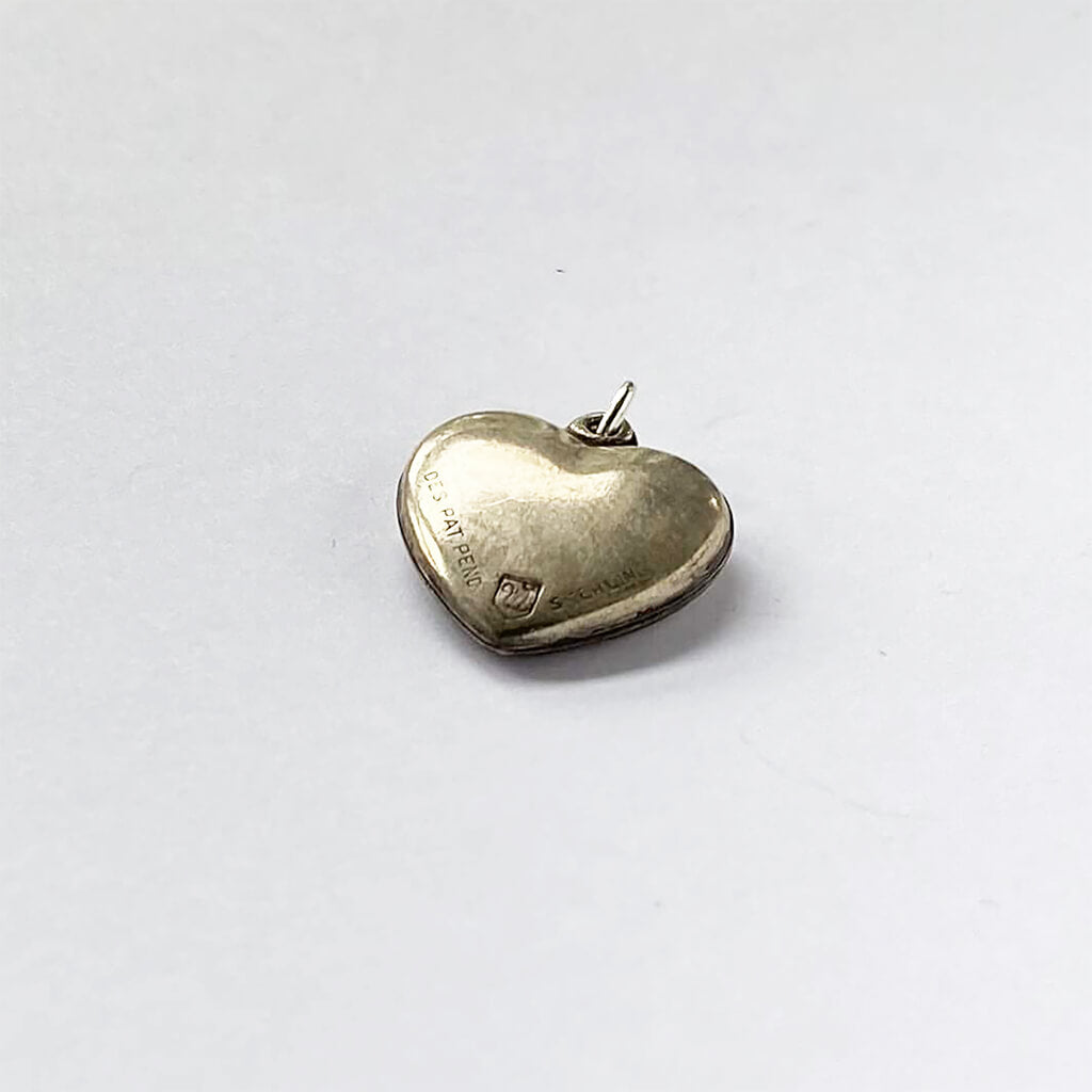 Vintage Walter Lampl Heart Charm  Sterling Silver Enamel – Charmarama