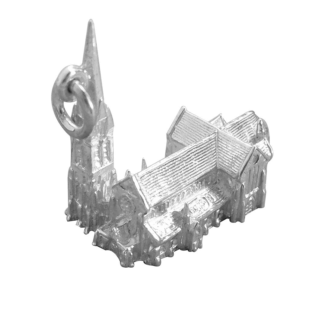 Christchurch Cathedral New Zealand Charm in Sterling Silver