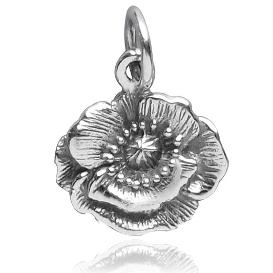 poppy flower charm