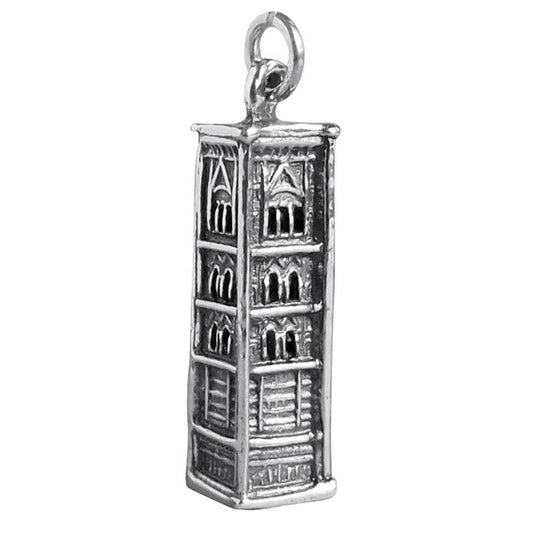 Sterling Silver Giotto’s Campanile Charm on a white background