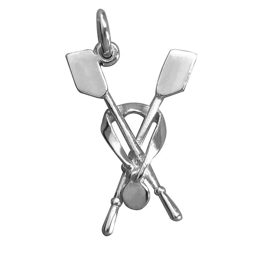 oars and medal charm