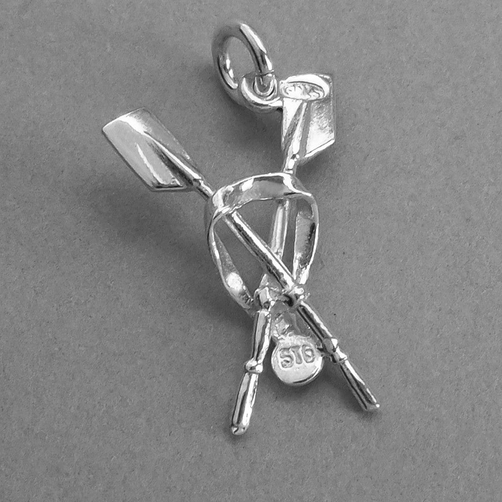 oars and medal charm
