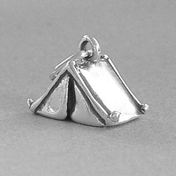 Sterling Silver Camp Tent Charm