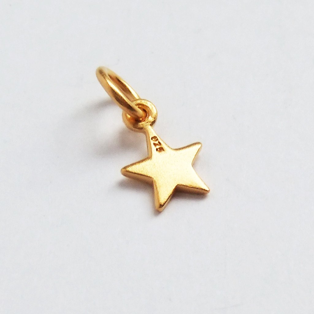 tiny star charm – sterling silver or gold plated
