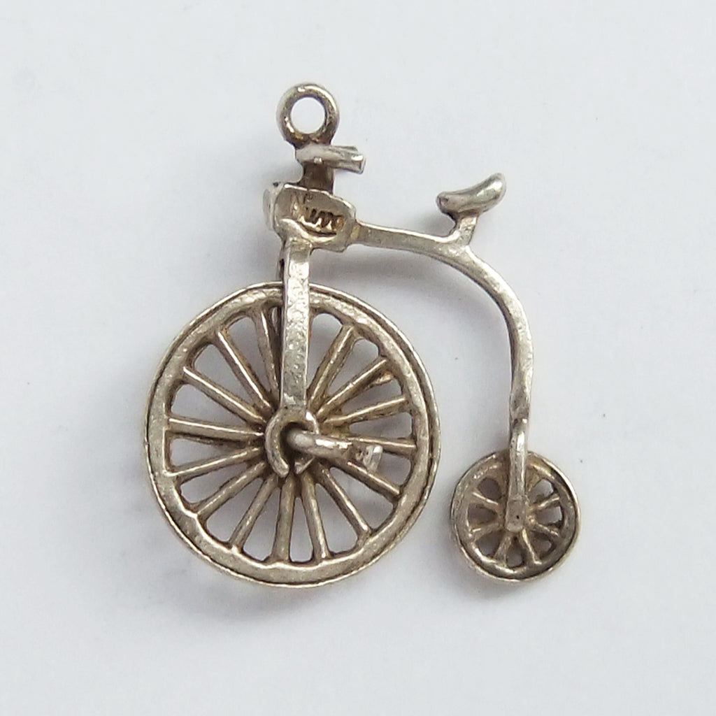 Vintage Silver Nuvo Penny Farthing Bicycle Charm