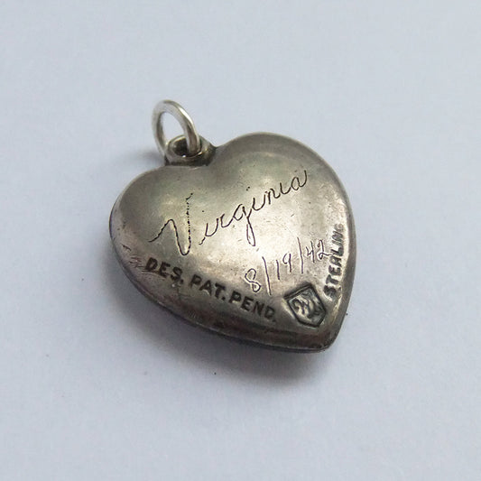 Vintage Walter Lampl Heart Charm  Sterling Silver Enamel – Charmarama