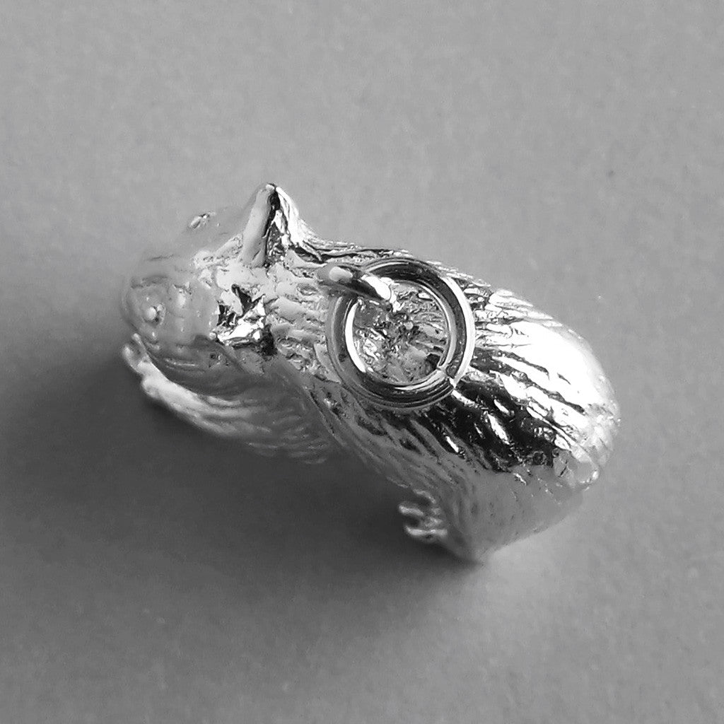 Australian Wombat Charm Sterling Silver or Gold Animal | Silver Star Charms