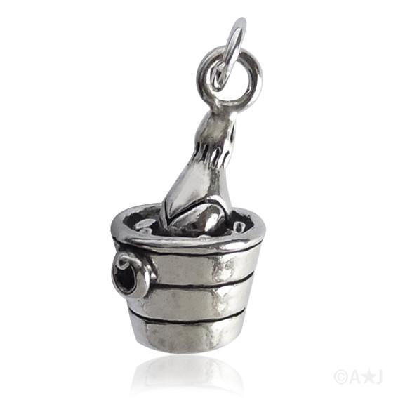 champagne on ice charm