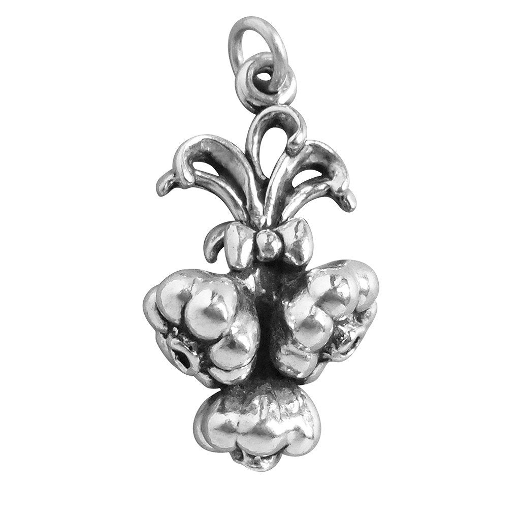 Garlic Charm Sterling Silver Pendant | Charmarama