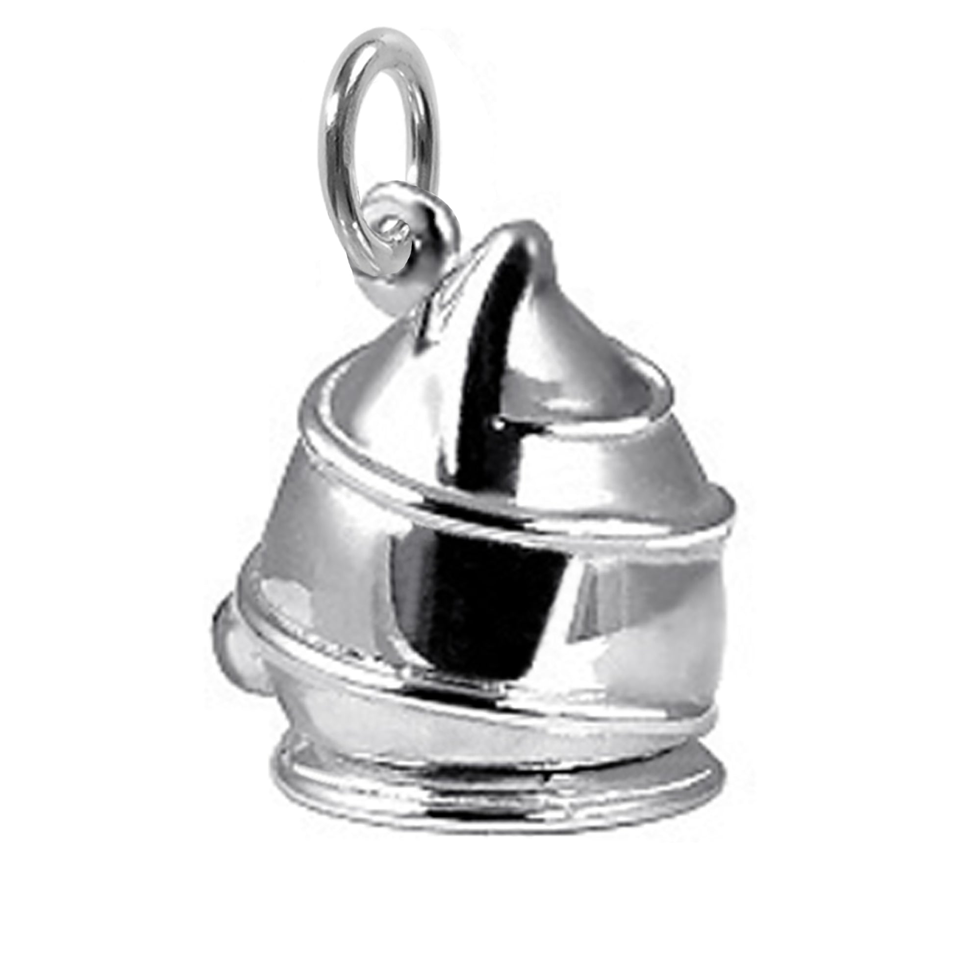 silver cherry liqueur chocolate charm on a white background