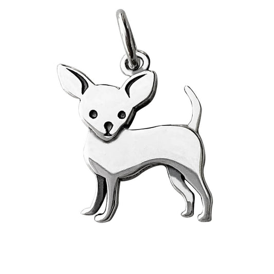 sterling silver chihuahua charm