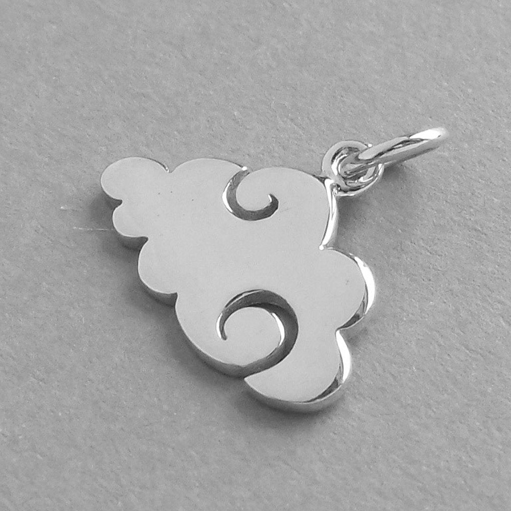 cloud charm sterling silver weather pendant