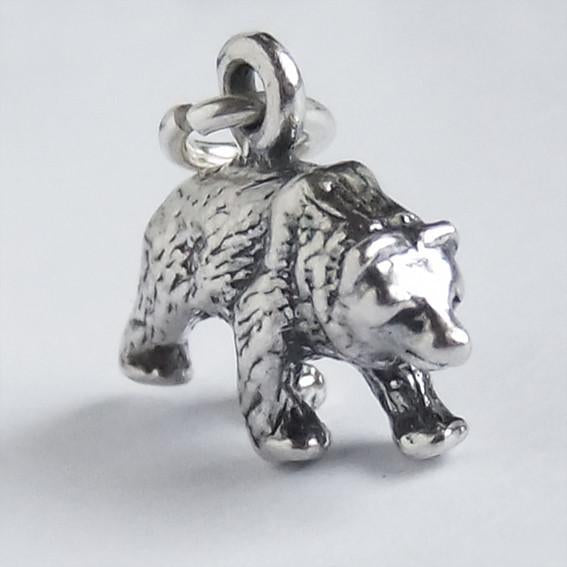 Grizzly Bear Charm Pendant