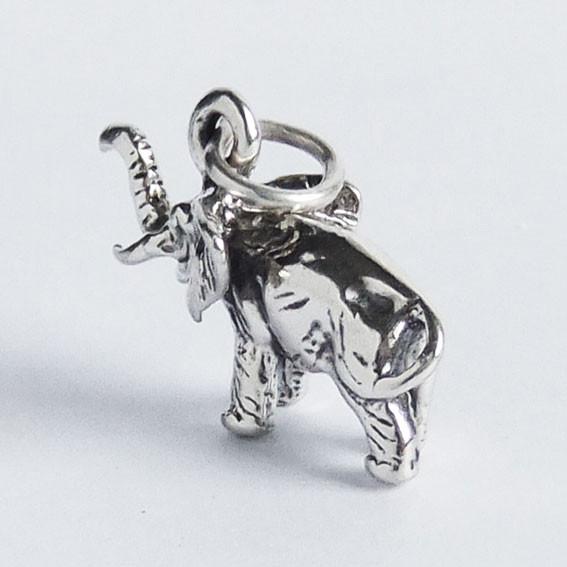 Elephant charm sterling silver 925 pendant