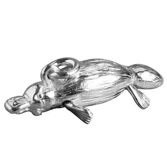 Platypus Charm Pendant Sterling Silver or Gold