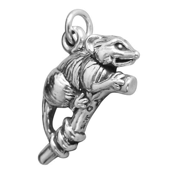 Sterling Silver Opossum Charm | Charmarama