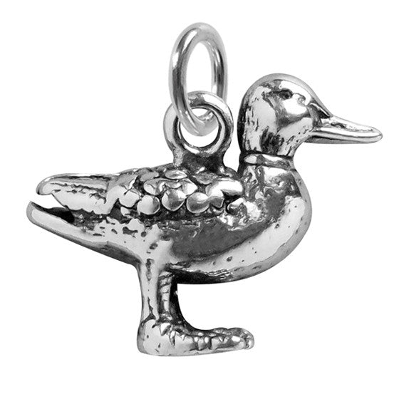Duck Charm Sterling Silver | Silver Star Charms