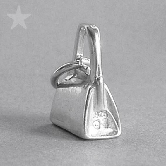 Handbag Charm Sterling Silver Purse Pendant | Charmarama